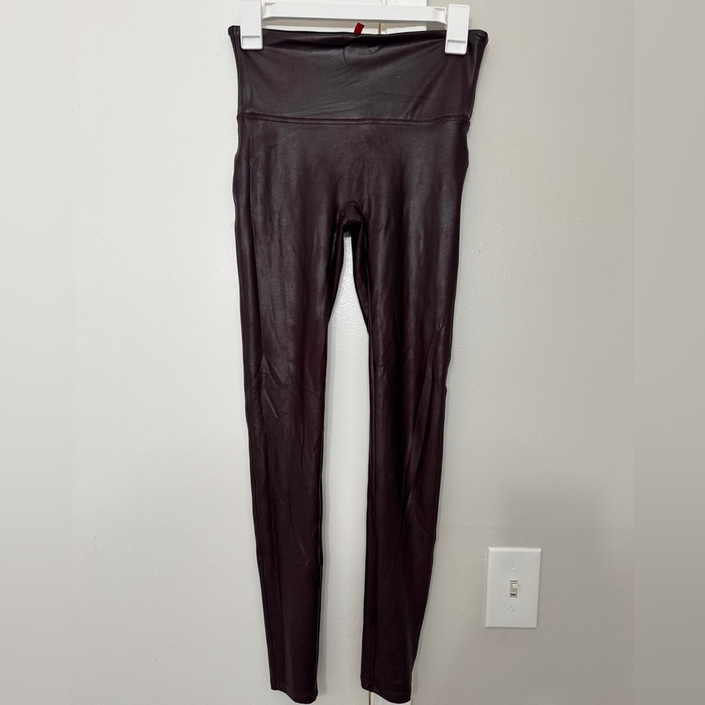 SPANX Maroon/wine/burgundy High-Waisted Leggings